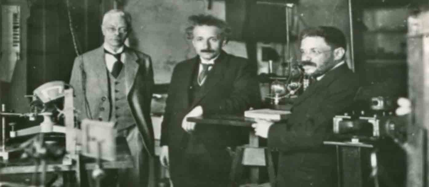Albert Einstein with Colleagues.
